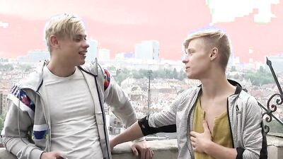 Horny blonde gays are having passionate sex in this video