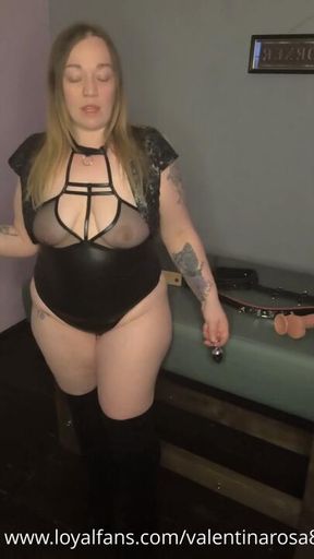 Plugged, wanking & CEI