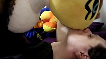 Lifesize Goth Renamon Plush Skirt Ride and Creampie