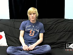 This new blonde stud gives a super sensual interview for