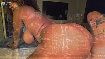 Big round ass riding a thick cock until get filled with cum. Creampie scene with Carol