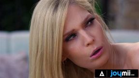 JOYMII Horny Blonde Candee Licious Starts Her Day With A Big Cock In Cute Butt