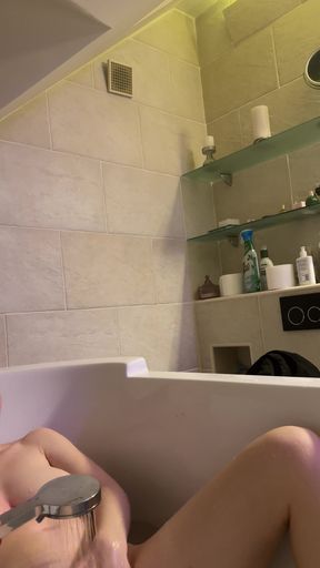 The Warm Water Makes My Nipples Hard.