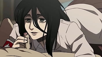 Shingeki no kyojin - Pieck se encari&ntilde_a con un pene peque&ntilde_o y lo chupa como zorra