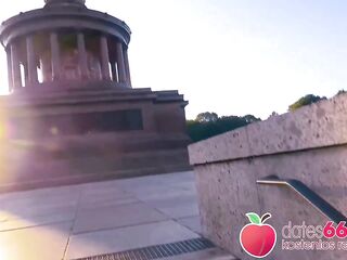 Public Sex with Sexy Blond Pornstar Gabi Gold