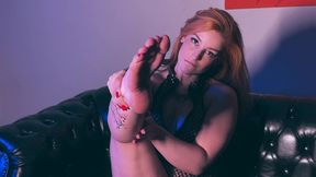 the hot redhead orange girl asked me to fuck her little feet