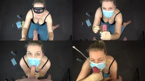 Kinky nurse blowjob trough surgical mask (WMV)