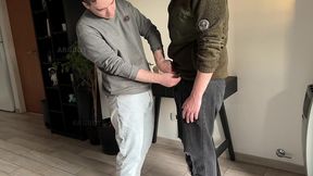 sloppy blowjob close up for a straight guy