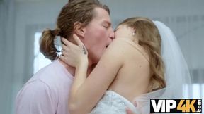 VIP4K  Guests can't hide reactions as bride seduces in intimate video