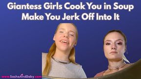 Eaten Alive - Giantess Vore Giant Girls Make You Into Soup - Cooking