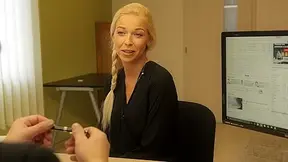 LOAN4K. Naughty blonde fucks for loan to buy a new Mercedes or BMW