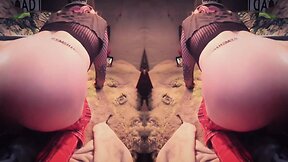 Double trouble tiffany gapping ass on xxl extreme anal dildo