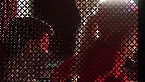 Hot blonde Delta White looks back as her stud dick fucks her pussy from behind in the kinky red room