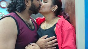 Neck Kiss Boobs Press Kiss Romance in Shirt and T Shirt