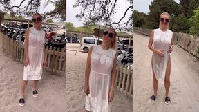 5eme journee a ibiza nue sous ma robe transparente