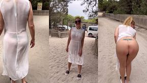 5eme journee a ibiza nue sous ma robe transparente