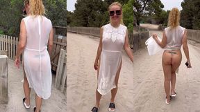 5eme journee a ibiza nue sous ma robe transparente