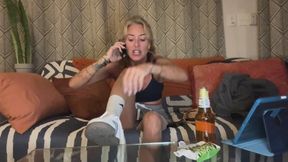 Shrunk the bosses stepson cum in my nylons