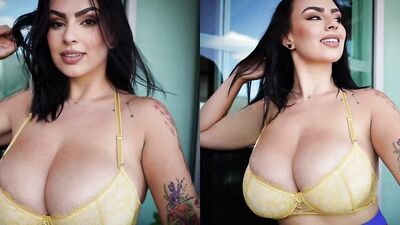 My Stepsis caught masturbating and got a hot cumshot