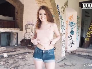 Insane Redhead Lalin girl Shelley Bliss Takes Large Schlong In Abandoned Place - MAMACITAZ