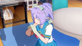 Cinnamon - 3D Hentai features big boobs and a tail
