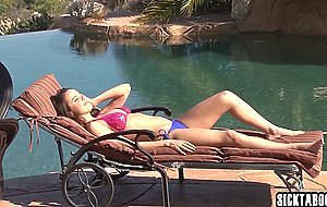Horny teen Dillion Harper pounded her perfect ass on stepdads big dick