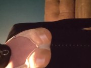 Crossdresser Twirls Around in a Black Dress