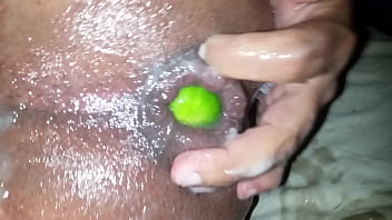 Big ass hole fucking with big  cucumber