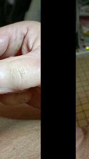 Jaw-dropping moment from "on pole attached by the penis and PA before the deep dive of a steel bar until cum"