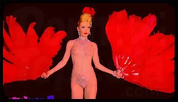 Busty Blonde MILF Miranda Teases in Seductive Burlesque Striptease