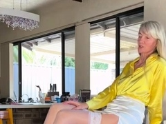 Amateur French blonde in lingerie getting sodomized