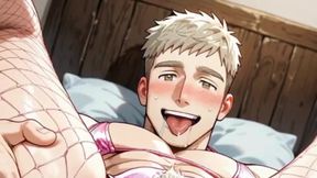 A Hot Blond Trans Man Had His Pink Pussy Fucked by a Big Dick.