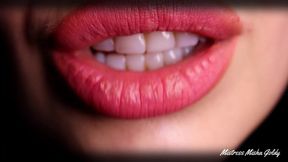 Cum with me everyday during 1 month! Day 7 - lip tease & worship