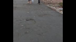 girl in leggings