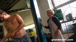 Granny Romana wants young cock