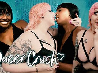 Real Lesbo big beautiful woman / Trans GF's Get Lustful Talking About Yaoi Sex