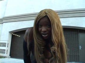 Black slut getting her cunt pounded