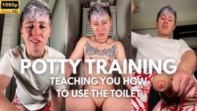 POV Potty Training - FtM Dominant Jaq Trains You to Use the Toilet - regression, medical terms, trans, instructions, teasing - 1080p mp4