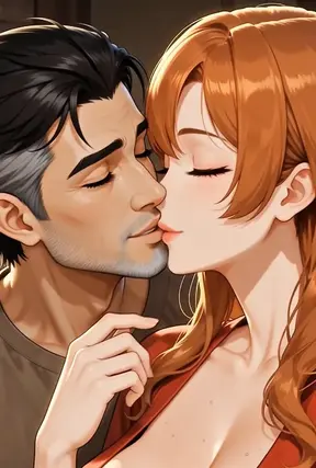 Loving wife shares deep joys with husband in anime hentai