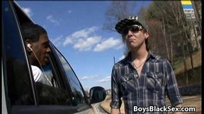 Black muscular gay dude fuck white boy hard 09