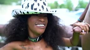 Rodeo time blowjob