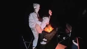 Doing barbecue on a Sunday evening and fucking a whore wife