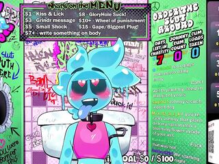 Gay Slime Wench does Just Chatting Gooning