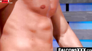FalconsXXX.com - Two big dick hunks put on a hot show with raw anal action