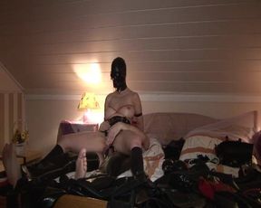 Hot German Chick in Leather Outfit Fucked by Her Master