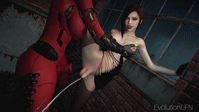 Ada Wong Gets Anal Fucked by Huge Futa Demongirl