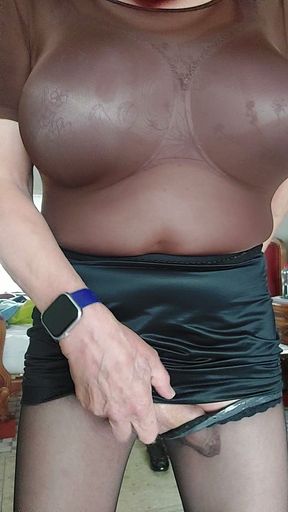 Penis in stockings - 1