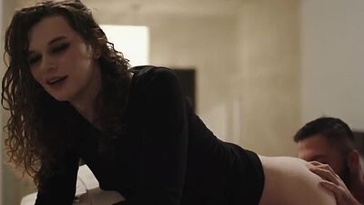 Smallboobs TS rimmed and assfucked by shemale loving BF
