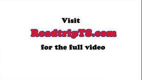 Trans beauty banged in kinky threesome