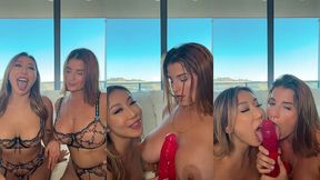 latina & asian lesbian joi nicole doshi la sirena